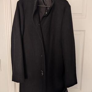 Calvin Klein Men's Slim Fit Black Coat